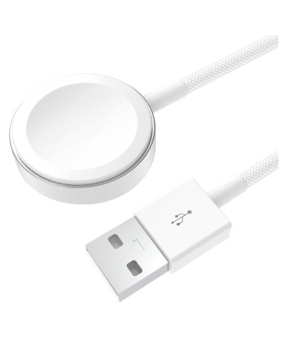 WCHARGERUSBA - Caricabatteria per Apple Watch, porta USB-A, potenza massima 2.5 Watt, lunghezza 1 metro