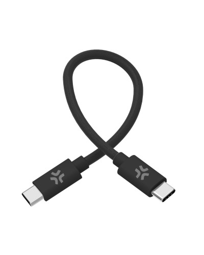 USBCUSBCCOT30 - Cavo USB-C a USB-C, lunghezza 30 centimetri, potenza massima 60 Watt, realizzato in cotone intrecciato [POWER D