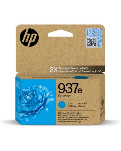 Cartuccia di inchiostro ciano originale HP 937e EvoMore