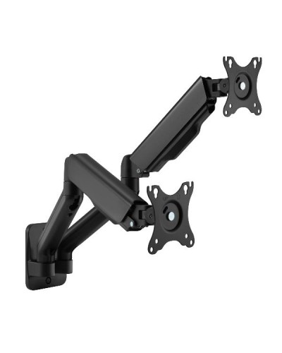 EQUIP - STAFFA DOPPIO TV/MONITOR 17"-32" DA PARETE, Lunghezza Braccio 450mm