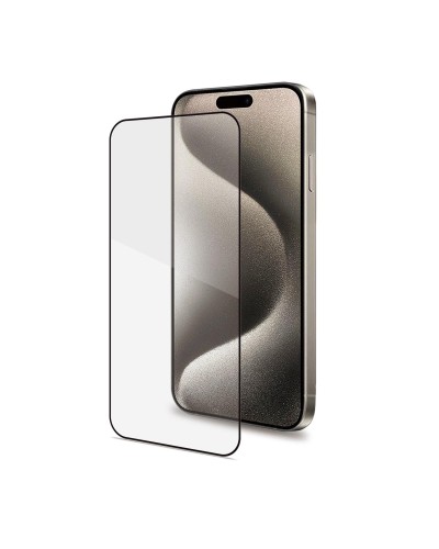 FULLGLASS - Vetro 9H con bordo colorato nero compatibile con Apple iPhone 16 Pro Max [IPHONE 16 CASES]