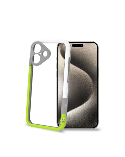 BUMPER - Bumper cover in materiale flessibile, protegge i bordi e la fotocamera posteriore compatibile con Apple iPhone 16 [IPH