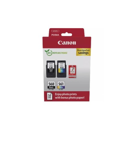PG-560 Black + CL-561 Colore + Carta Fotografica