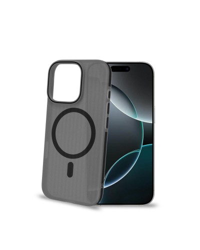 MAGSUIT - Cover semi trasparente in materiale PC compatibile con la tecnologia Magsafe texture ruvida compatibile con Apple iPh