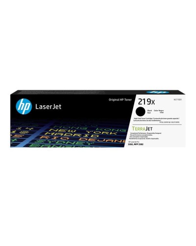 Cartuccia toner originale ad alta capacità LaserJet HP 219X nero