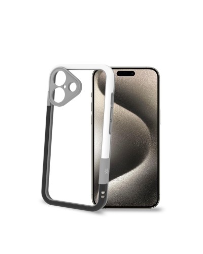 BUMPER - Bumper cover in materiale flessibile, protegge i bordi e la fotocamera posteriore compatibile con Apple iPhone 16 [IPH