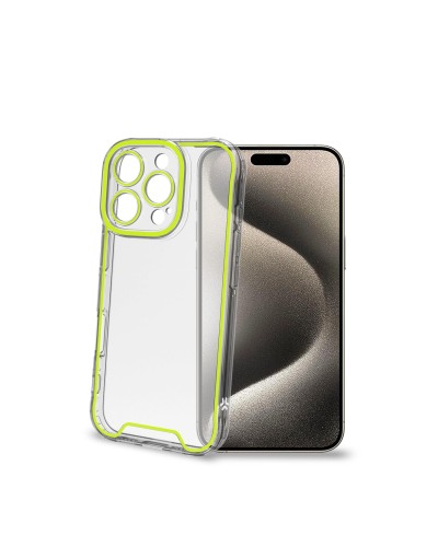GLOW - Cover trasparente in TPU con bordi che si illuminano al buio compatibile con Apple iPhone 16 Pro [IPHONE 16 CASES]