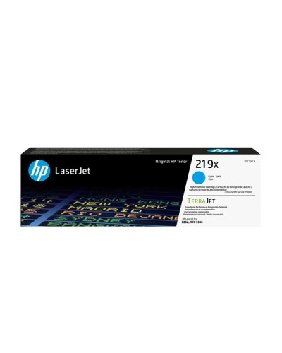 Cartuccia toner originale ad alta capacità LaserJet HP 219X ciano