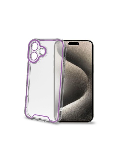 GLOW - Cover trasparente in TPU con bordi che si illuminano al buio compatibile con  Apple iPhone 16 [IPHONE 16 CASES]