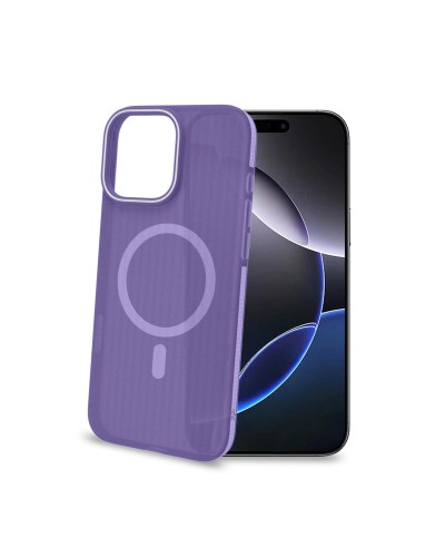 MAGSUIT - Cover semi trasparente in materiale PC compatibile con la tecnologia Magsafe texture ruvida compatibile con  Apple iP