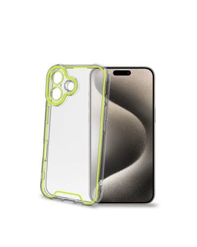 GLOW - Cover trasparente in TPU con bordi che si illuminano al buio compatibile con Apple iPhone 16 Plus [IPHONE 16 CASES]