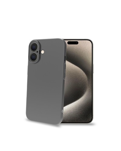 SPACE - Cover morbida super sottile in TPU colore nero compatibile con Apple iPhone 16 [IPHONE 16 CASES]