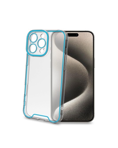 GLOW - Cover trasparente in TPU con bordi che si illuminano al buio compatibile con Apple iPhone 16 Pro Max [IPHONE 16 CASES]
