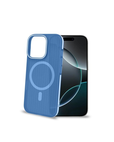 MAGSUIT - Cover semi trasparente in materiale PC compatibile con la tecnologia Magsafe texture ruvida compatibile con Apple iPh
