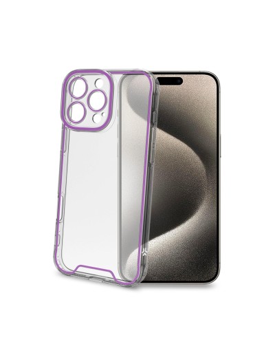 GLOW - Cover trasparente in TPU con bordi che si illuminano al buio compatibile con Apple iPhone 16 Pro Max [IPHONE 16 CASES]