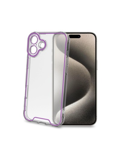GLOW - Cover trasparente in TPU con bordi che si illuminano al buio compatibile con Apple iPhone 16 Plus [IPHONE 16 CASES]