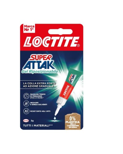 LOCTITE Super Attak Gel Riposizionabile 3g