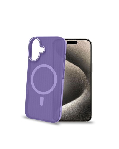 MAGSUIT - Cover semi trasparente in materiale PC compatibile con la tecnologia Magsafe texture ruvida compatibile con Apple iPh