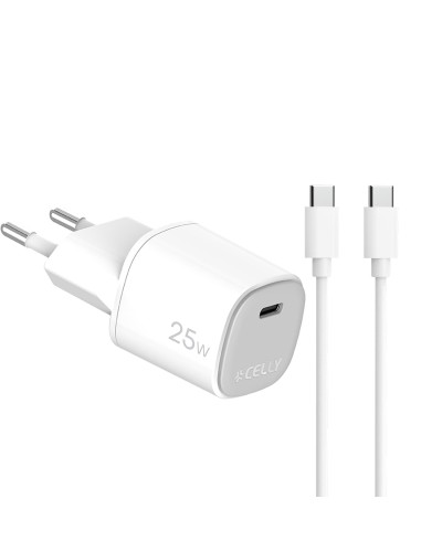 UPTC1USBC25WCTC - 25W GaN Wall Charger + USB-C to USB-C cable [UPTC COLLECTION]