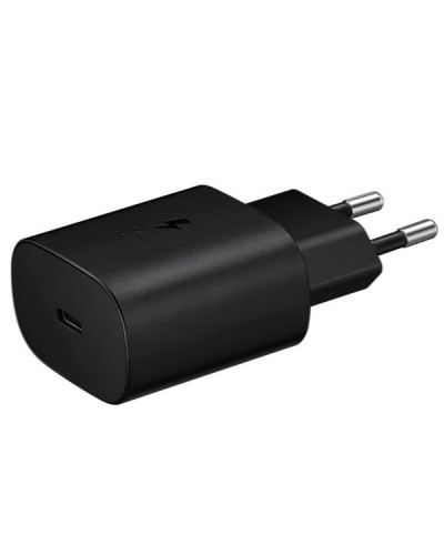 WALL CHARGER 25W TYPEC BLACK NO CAVO