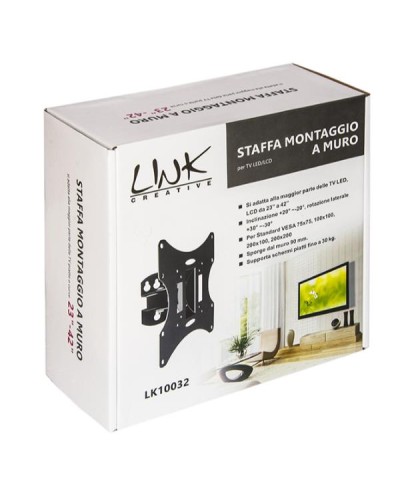 STAFFA A MURO ORIENTABILE PER TV 23-42" FINO A VESA 200X200