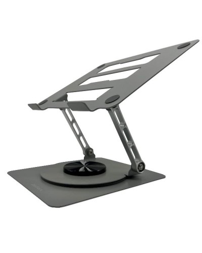 NILOX TECH - Supporto girevole fino a 360° per Notebook/Laptop/Tablet da 10" fino a 16", regolabile in altezza e inclinazione,