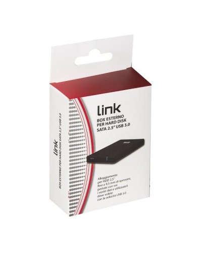 BOX ESTERNO USB 3.0 PER HDD SATA 2,5" FINO A 9,5 MM DI SPESSORE