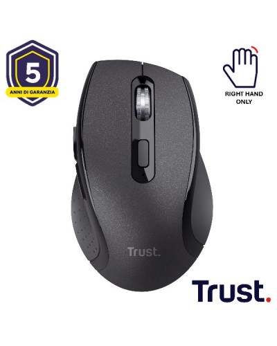 MOUSE WIRELESS COMFORT - 1600DPI - TRUST SURA - NERO