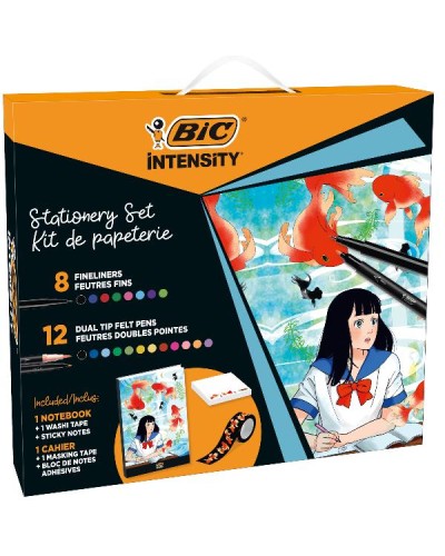 BIC Intensity Set Cancelleria Tema Manga 20 Pezzi