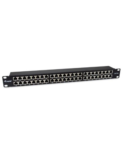 EQUIP - PATCH PANEL 48-PORTE CAT.6a SCHERMATO, 1U 19" - Nero