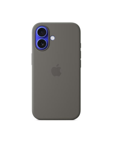 Custodia MagSafe in silicone per iPhone 16 Plus - Grigio pietra