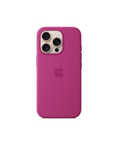 Custodia MagSafe in silicone per iPhone 16 Pro - Fucsia