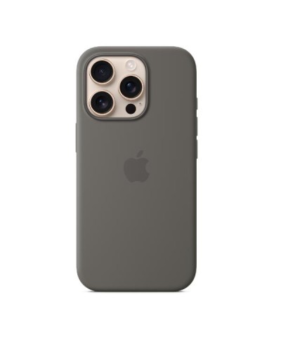 Custodia MagSafe in silicone per iPhone 16 Pro Max - Grigio pietra