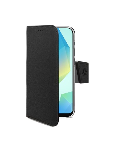 WALLY - Custodia a libro in pelle sintetica con chiusura flap magnetico, slot per carte e funzione stand per Samsung Galaxy A16