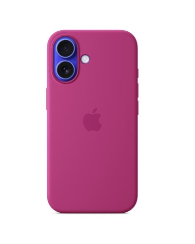 Custodia MagSafe in silicone per iPhone 16 - Fucsia