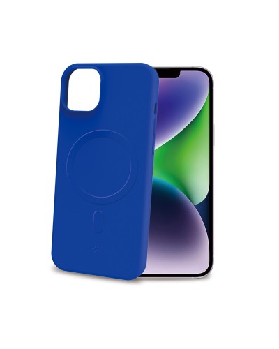 CROMOMAG - Cover in TPU morbido compatibile con la tecnologia Magsafe, colore blu compatibile con Apple iPhone 15 Plus [IPHONE 