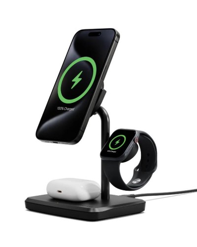 Caricabatteria Wireless 3-in-1 - Nero
