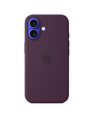 Custodia MagSafe in silicone per iPhone 16 - Prugna