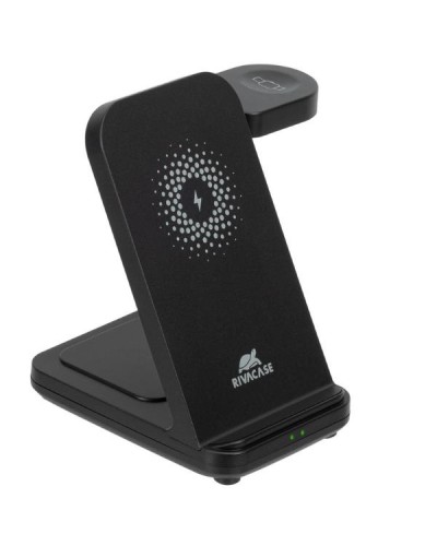 Caricatore Stand Wireless 3 in 1 Nero