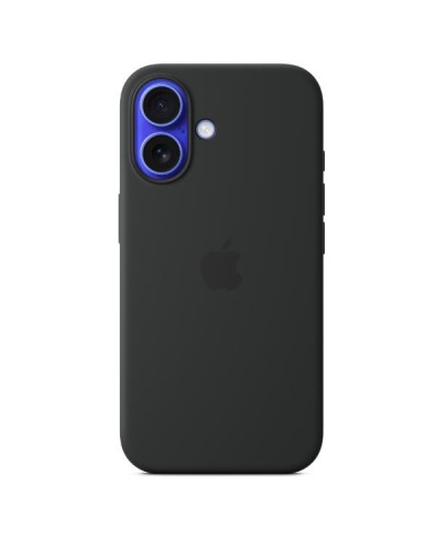 Custodia MagSafe in silicone per iPhone 16 Plus - Nero
