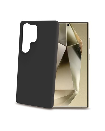 CROMO - Cover in morbido TPU con finitura soft touch colore nero compatibile con Samsung Galaxy S25 Ultra 5G/ Galaxy S25 Ultra 