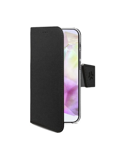 WALLY - Custodia a libro in pelle sintetica con chiusura flap magnetico, slot per carte e funzione stand perSamsung Galaxy A36 