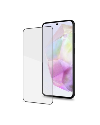 FULLGLASS - Vetro 9H con bordo colorato nero compatibile con Samsung Galaxy A36 5G/ Galaxy A36 5G Enterprise Edition