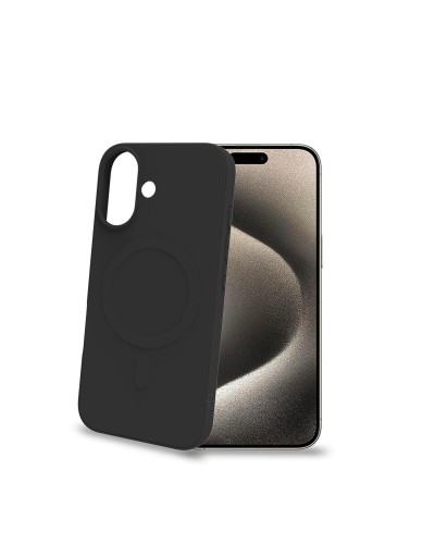 CROMOMAG - Cover in TPU morbido compatibile con la tecnologia Magsafe, colore nero compatibile con Apple iPhone 15 Plus [IPHONE