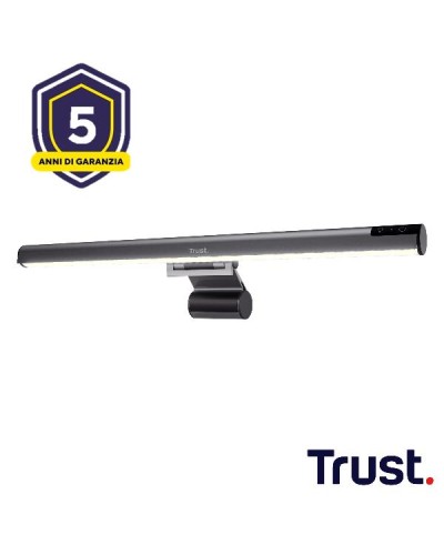 LAMPADA LED BARRA MONITOR LIGHT BAR, ANTI LUCE BLU, ANTI RIFLESSO, COMANDI TOUCH (LUCE FREDDA, NATURALE, CALDA) - TRUST SHYNE -