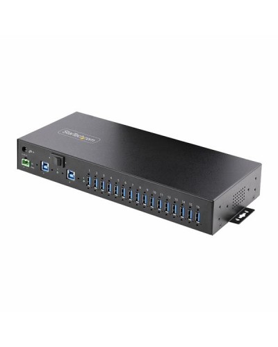Hub USB Industriale 5Gbps a 16 porte con adattatore di alimentazione