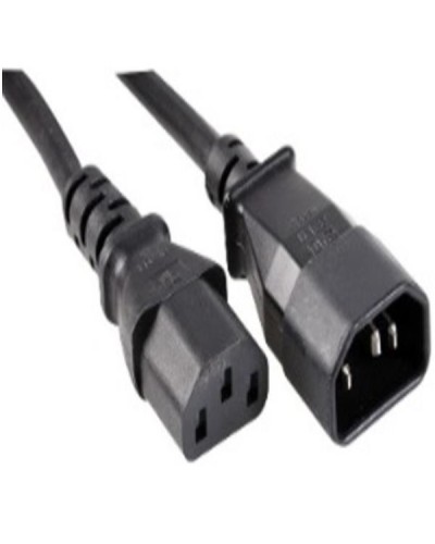 NILOX TECH - Prolunga alimentazione con connettore IEC C13 10A a connettore presa 10A 2P T, maschio a femmina, lunghezza cavo 2