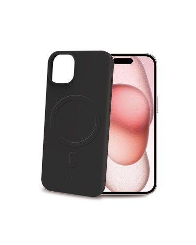 CROMOMAG - Cover in TPU morbido compatibile con la tecnologia Magsafe, colore nero compatibile con Apple iPhone 15 [IPHONE 15 C