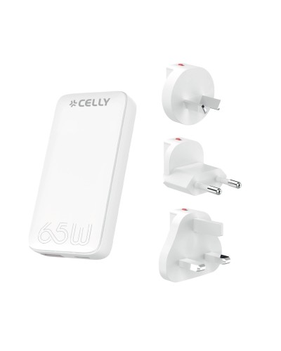 TCTRAVELUNI65W - 65W Universal GaN Wall Charger Multiplug