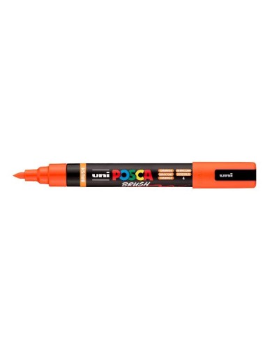 MARCATORE AD ACQUA POSCA BRUSH - ARANCIONE - Confezione 6 marcatori